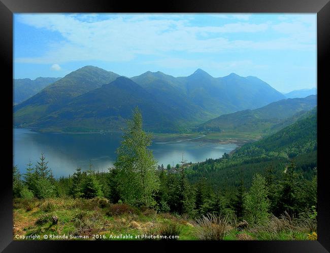 Five Sisters of Kintail Framed Print by Rhonda Surman