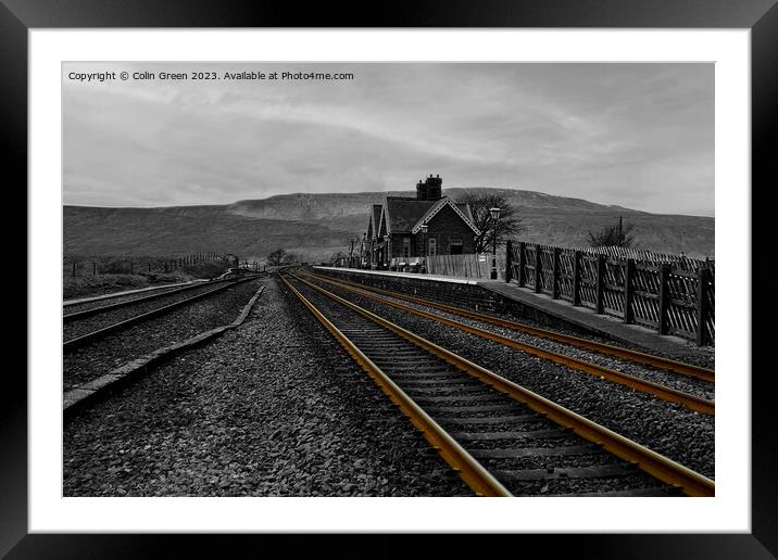 Rusty Rails at Ribblehead Station Framed Mounted Print by Colin Green