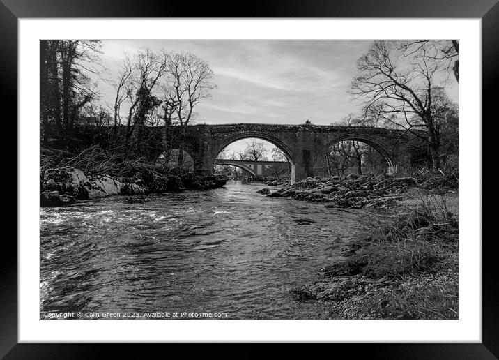 Devil's Bridge, Kirkby Lonsdale Framed Mounted Print by Colin Green