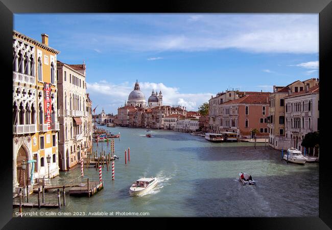 The Grand Canal, Venice Framed Print by Colin Green