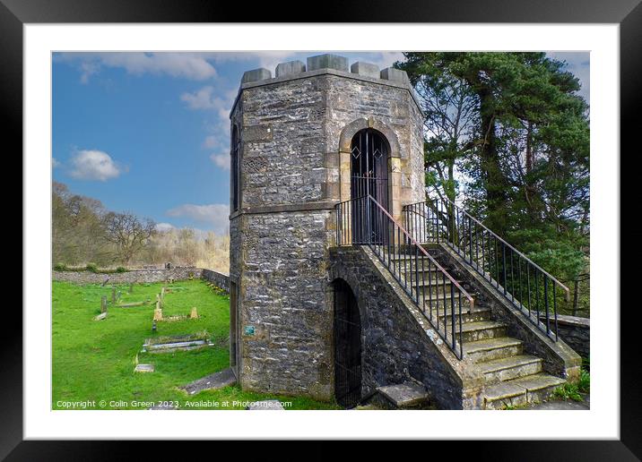 Stone Gazebo at St Mary's Church, Kirkby Lonsdale Framed Mounted Print by Colin Green