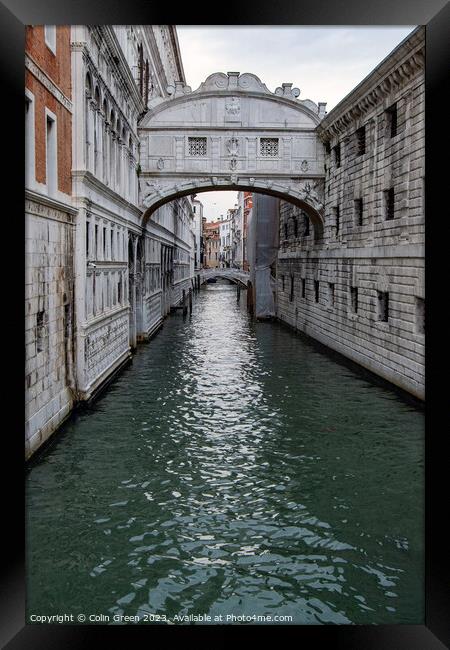 Bridge of Sighs Framed Print by Colin Green