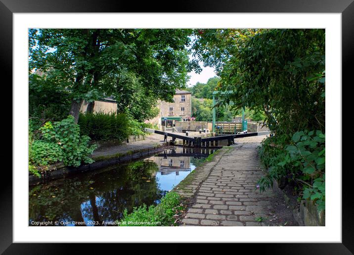 Todmorden Lock Framed Mounted Print by Colin Green