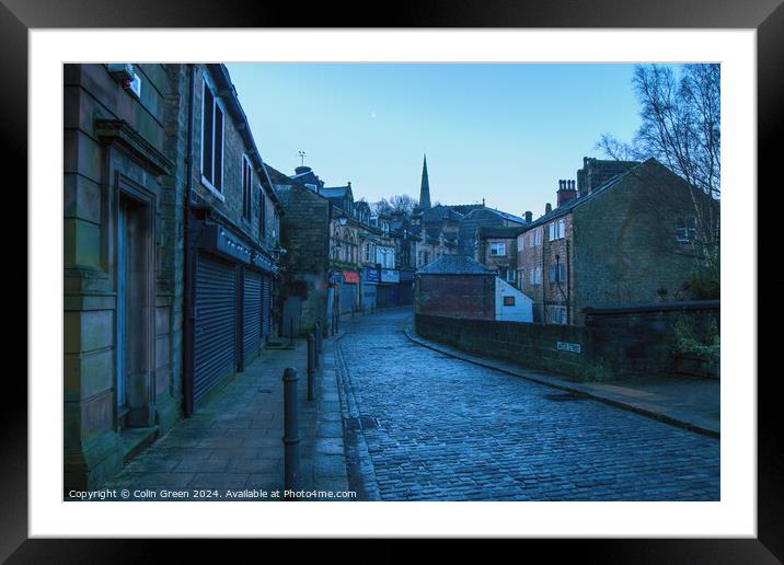 Water Street, Todmorden Framed Mounted Print by Colin Green