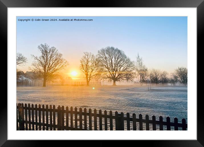 Wing Sunrise Framed Mounted Print by Colin Green