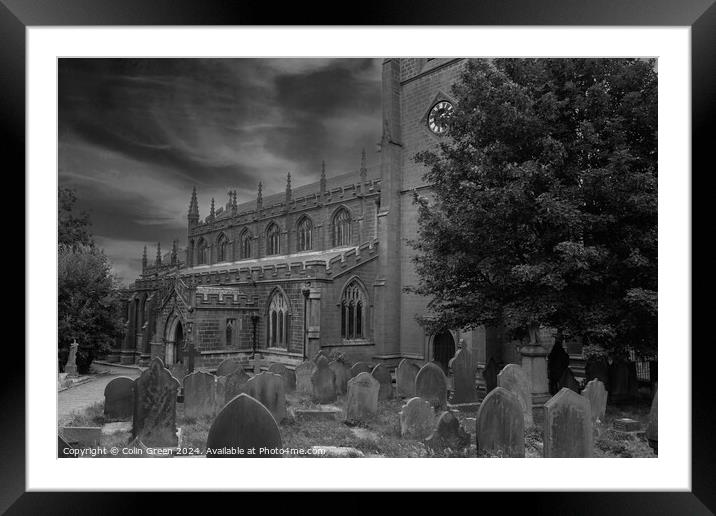 Church of St Thomas the Apostle, Heptonstall Framed Mounted Print by Colin Green