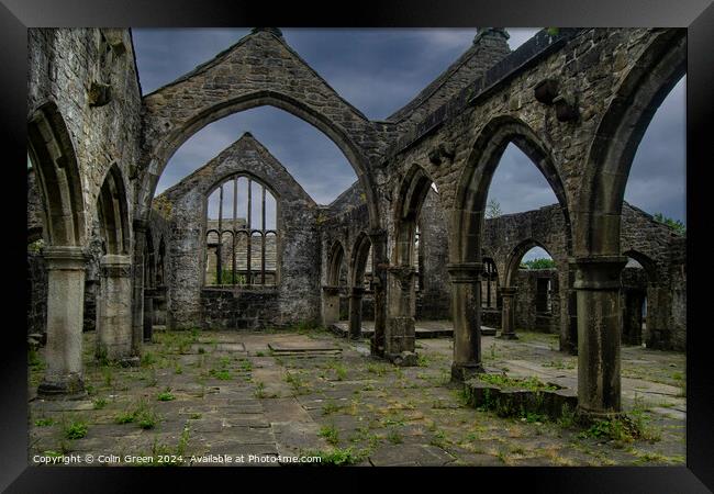 Ruins of the Church of St Thomas a Becket, Heptonstall Framed Print by Colin Green