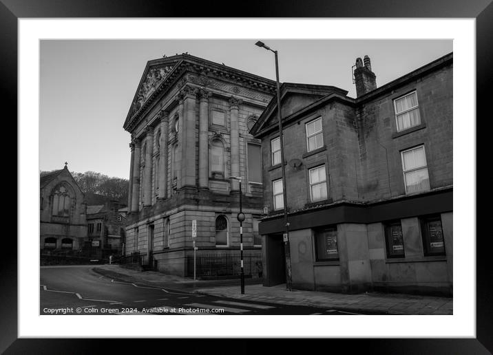 Todmorden Town Hall Framed Mounted Print by Colin Green