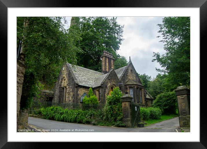 The Lodge at Todmorden Unitarian Church Framed Mounted Print by Colin Green