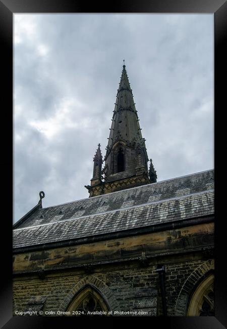 Todmorden Church Spire Framed Print by Colin Green