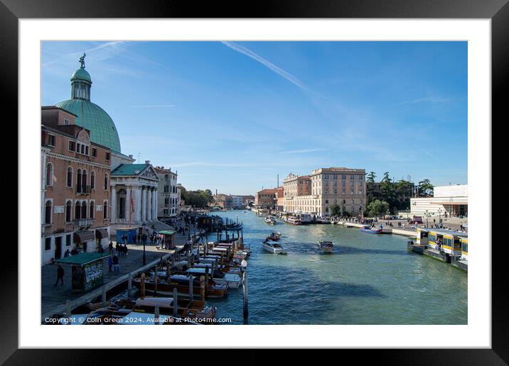 The Grand Canal Framed Mounted Print by Colin Green