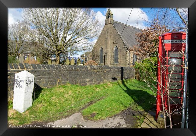 Ripponden 2 Miles at St Luke's Church. Framed Print by Colin Green