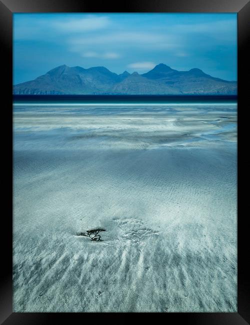 Eigg shoreline Framed Print by Chris Rafferty
