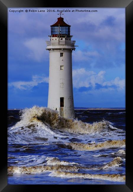 Stormy waters Framed Print by Robin Lane