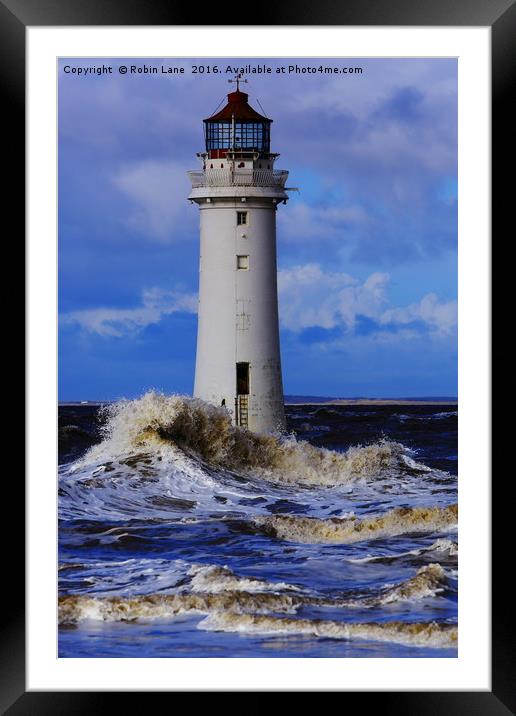 Stormy waters Framed Mounted Print by Robin Lane