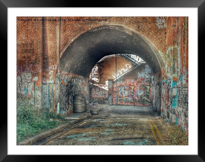 Urban Graffiti Arch Framed Mounted Print by Keith Folkard