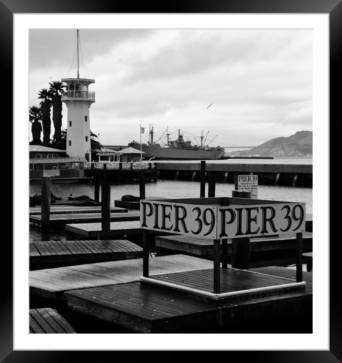 Pier 39 Framed Mounted Print by Emma Roberts