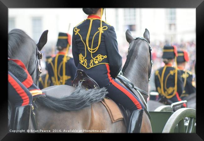 Royal Artillery Framed Print by Brian Pearce