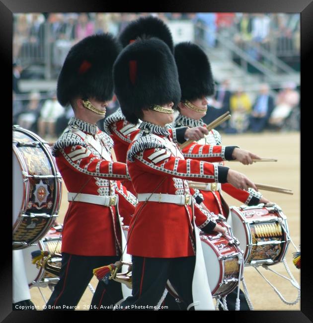 The Queens Guard Band Framed Print by Brian Pearce