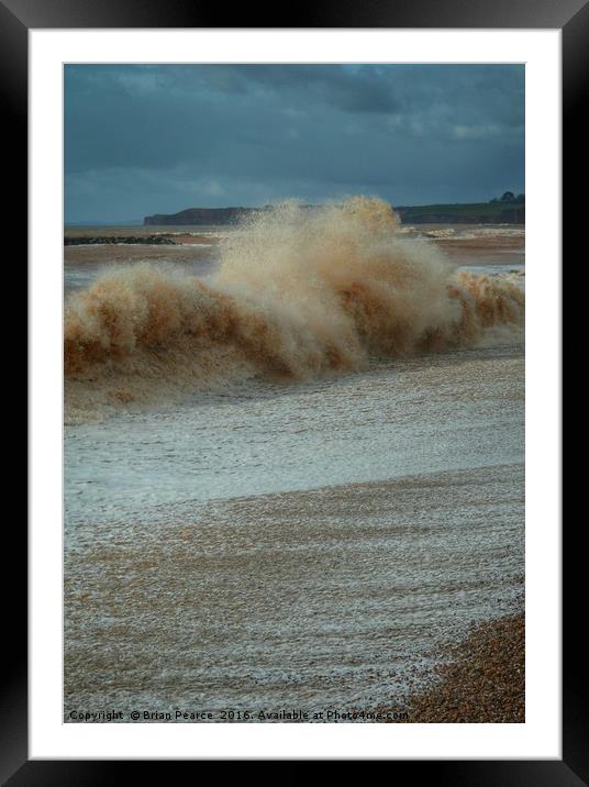 Sidmouth - Splash! Framed Mounted Print by Brian Pearce