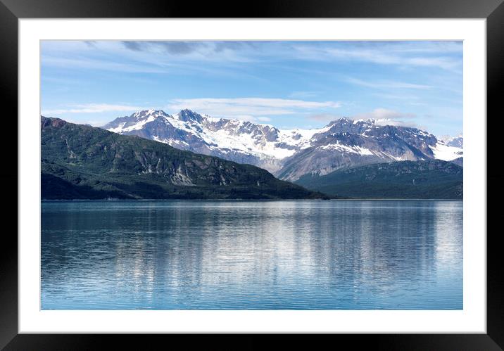 Alaska Glacier bay landscape during late summer  Framed Mounted Print by Thomas Baker