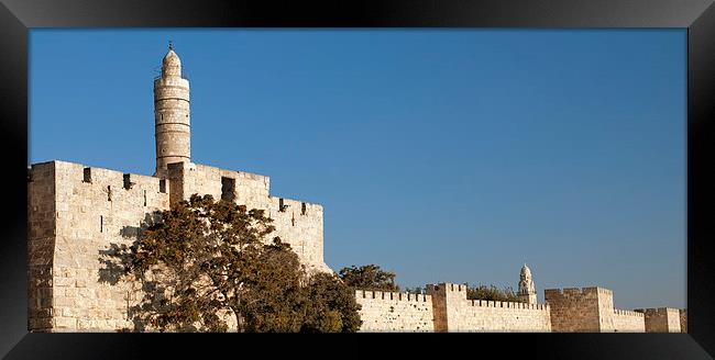 david tower in jerusalem, Israel Framed Print by sharon hitman