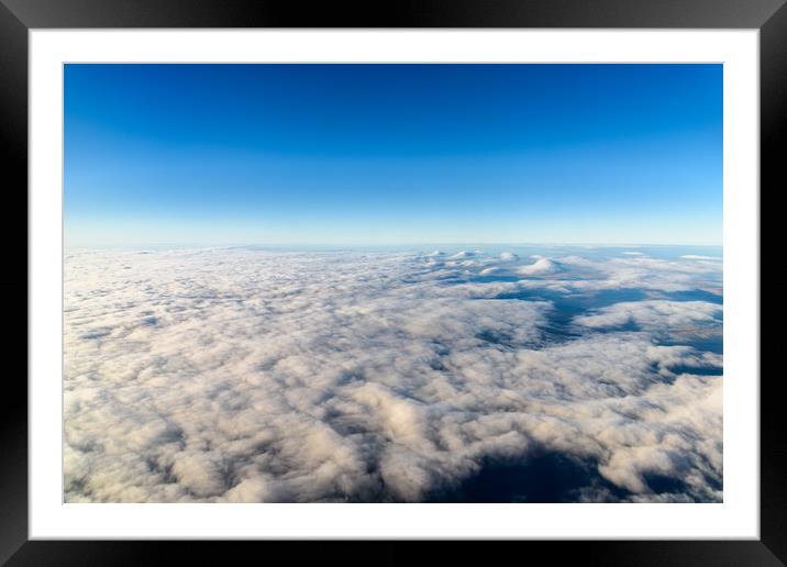 Earth Photo From 10.000m (32.000 feet) Framed Mounted Print by Radu Bercan