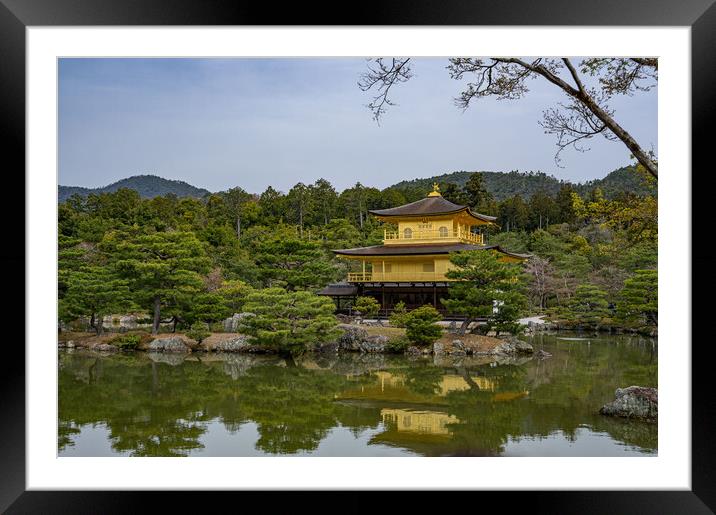 Kinkaku-ji Buddhist Zen Temple Framed Mounted Print by Rob Lucas