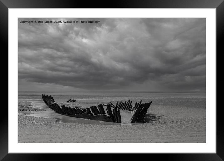 Wreck of the barque SS Nornen Framed Mounted Print by Rob Lucas