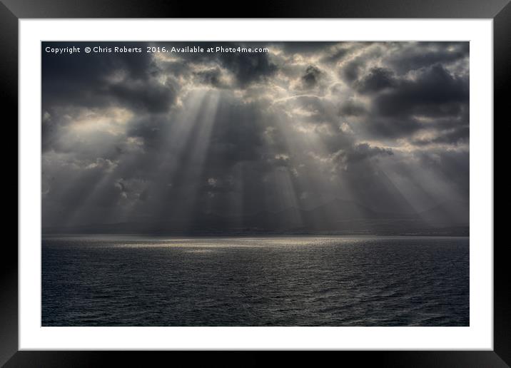 Ray of Light Framed Mounted Print by Chris Roberts