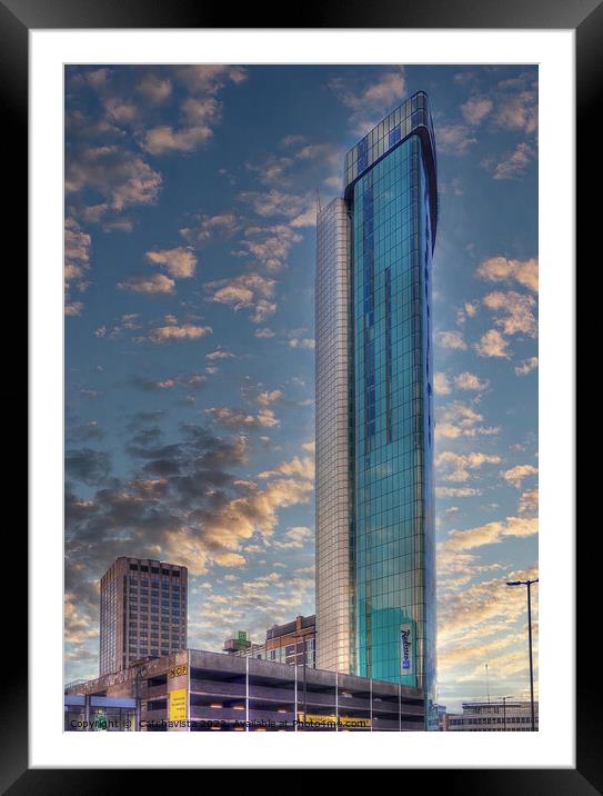 Holloway Circus Tower Framed Mounted Print by Catchavista 