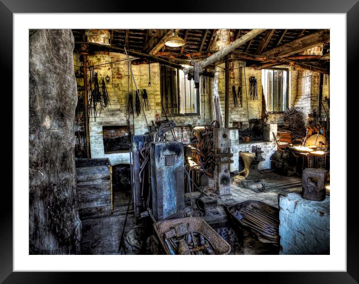 The Smithy - Workshop of the Industrial Revolution  Framed Mounted Print by Catchavista 