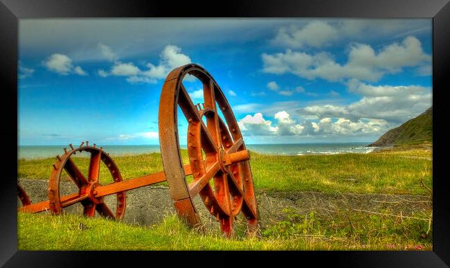 Relics of an Industrial Past at Porth Y Nant Framed Print by Catchavista 