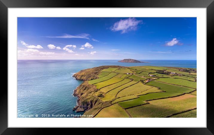 Porth Y Pistyll Framed Mounted Print by Catchavista 