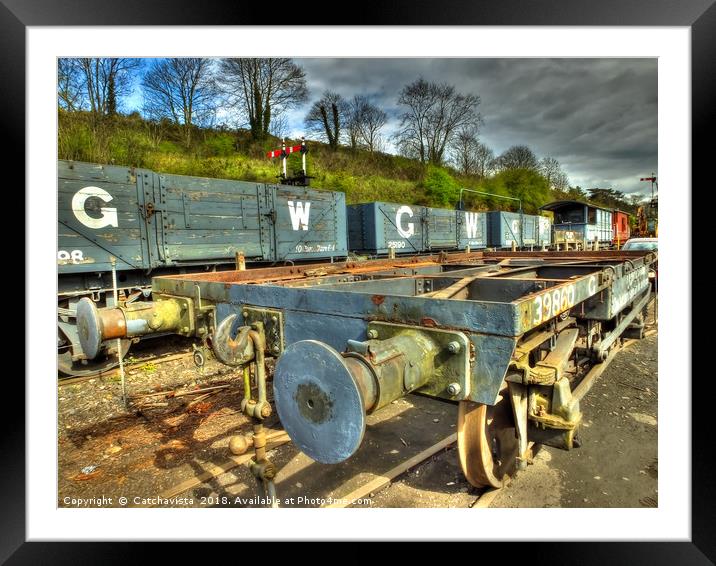 Conflat Wagon Framed Mounted Print by Catchavista 