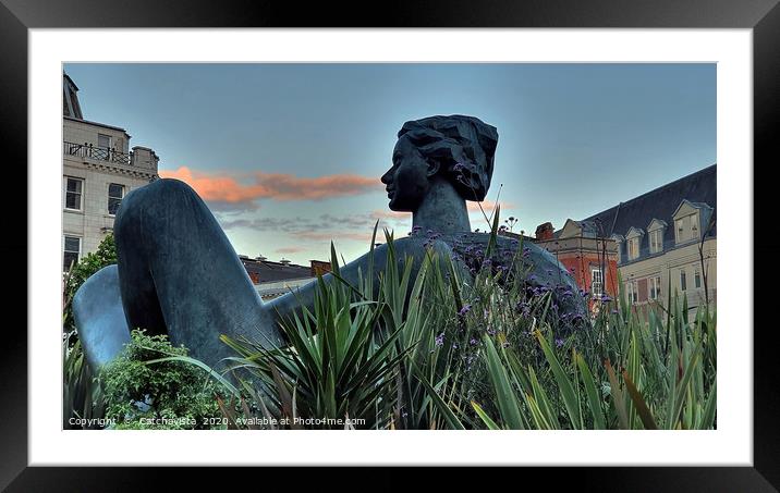 Floozie in the Jacuzzi Framed Mounted Print by Catchavista 
