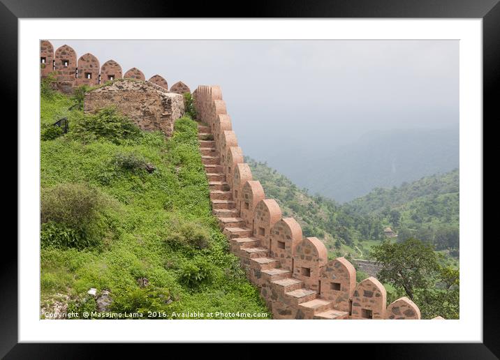 A landscape of Chittorgarh Fort, Rajasthan , India Framed Mounted Print by Massimo Lama