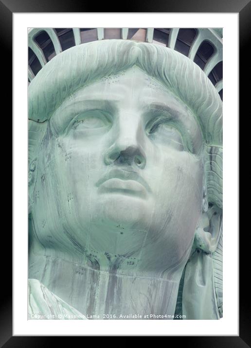Statue of liberty Framed Mounted Print by Massimo Lama