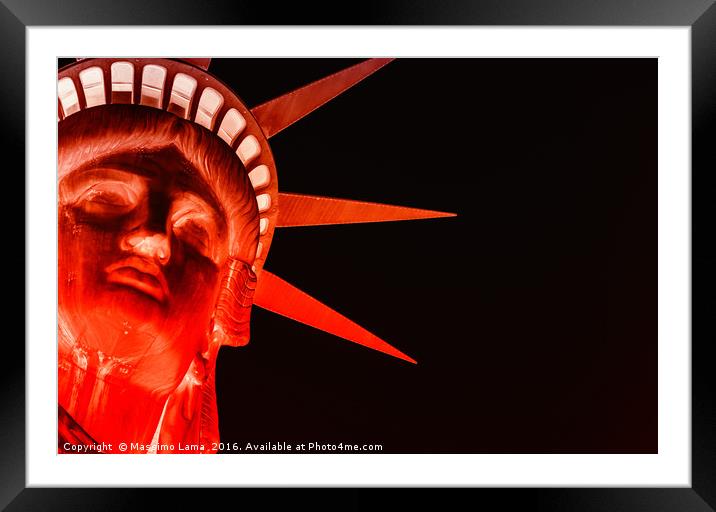 Statue of liberty Framed Mounted Print by Massimo Lama