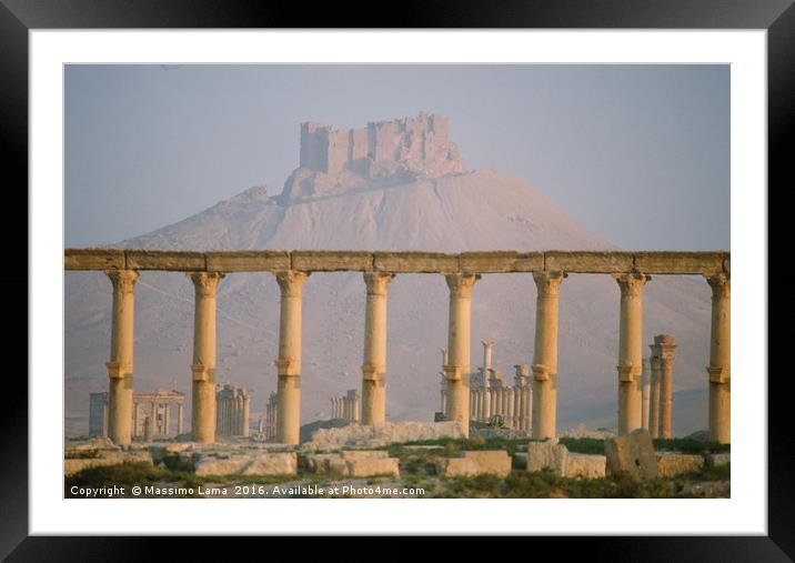 Palmyra Framed Mounted Print by Massimo Lama