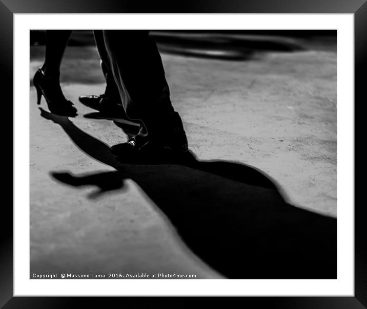 Tango dancer Framed Mounted Print by Massimo Lama