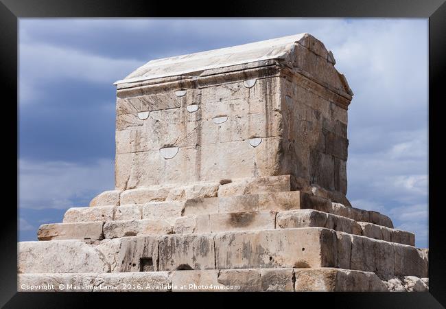 Tomb of Cyrus Framed Print by Massimo Lama