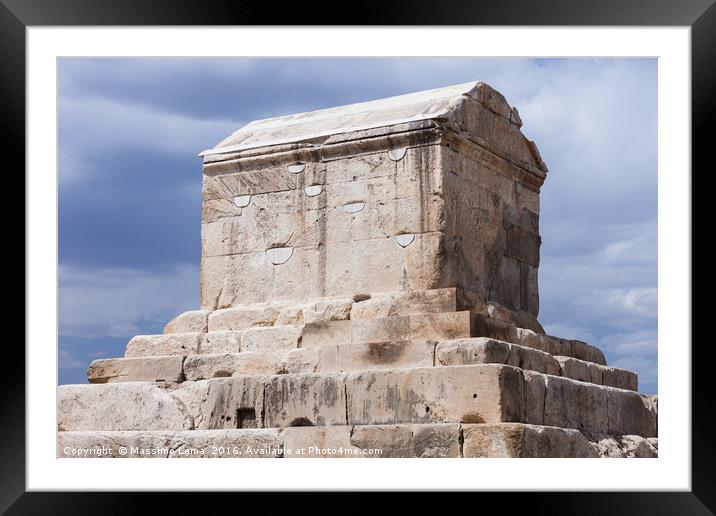 Tomb of Cyrus Framed Mounted Print by Massimo Lama