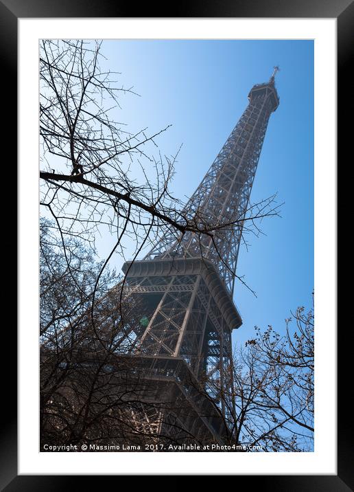 Eiffel tower Framed Mounted Print by Massimo Lama