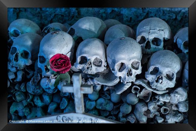  Fontanel cemetery in Naples, Italy Framed Print by Massimo Lama