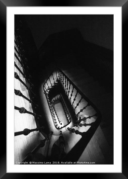 Spiral staircase Framed Mounted Print by Massimo Lama
