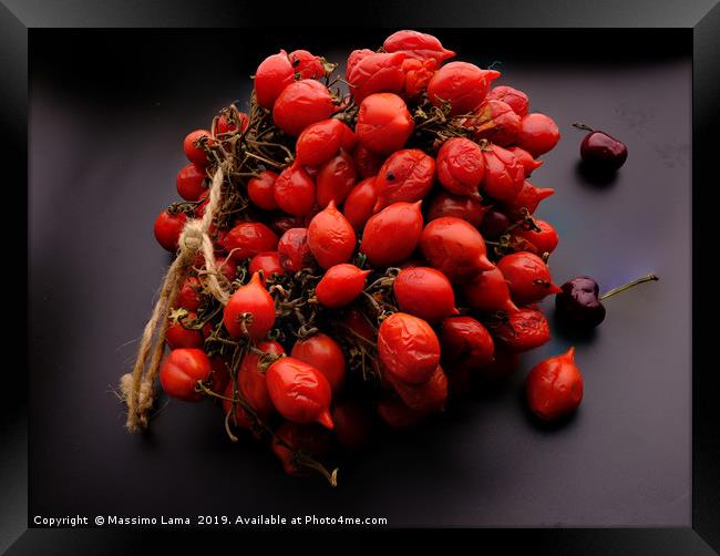 Tomatoes of Vesuvius  Framed Print by Massimo Lama