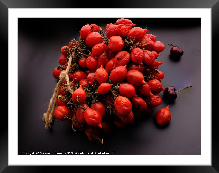 Tomatoes of Vesuvius  Framed Mounted Print by Massimo Lama