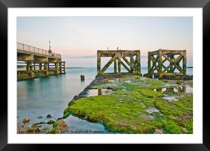 Eastney pier Framed Mounted Print by Julian Paynter