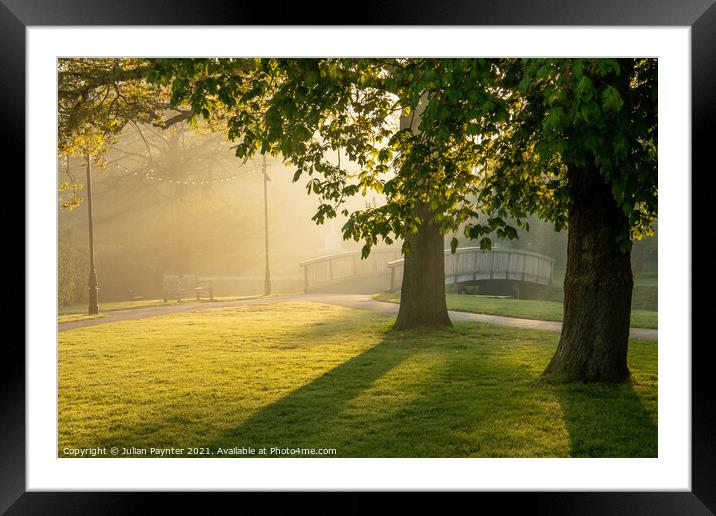 Early morning in Farnham Framed Mounted Print by Julian Paynter